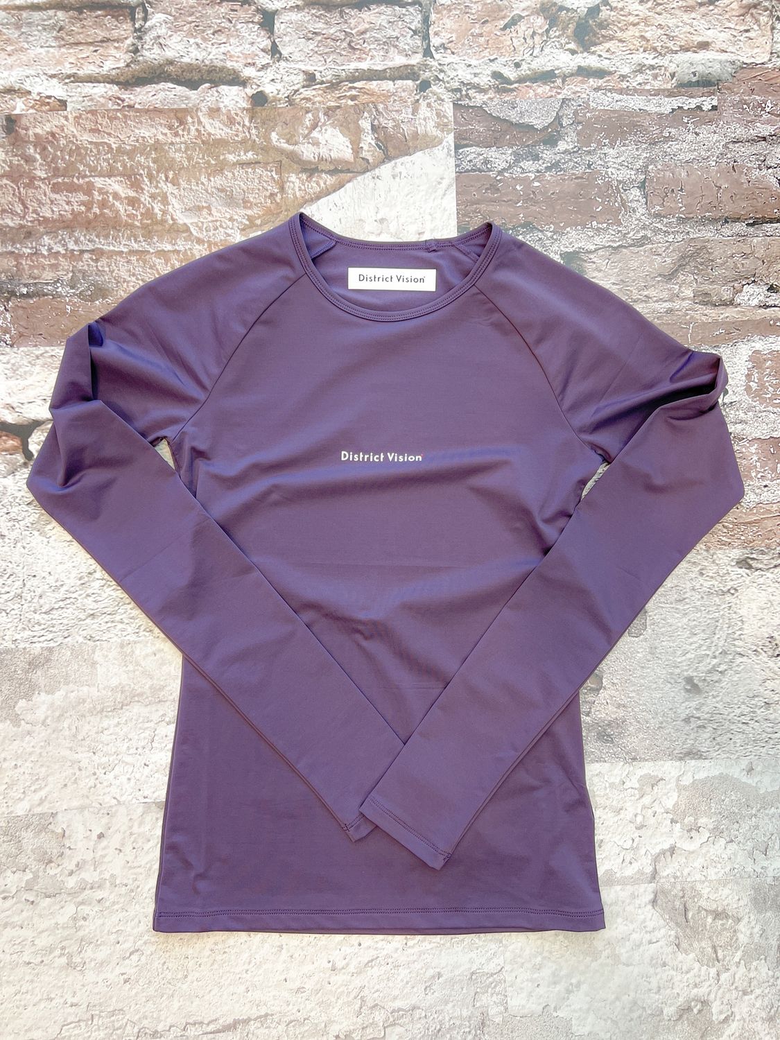 Woman’s Lightweight Long Sleeve Fitted Tee, Color: Plum, Size: XS