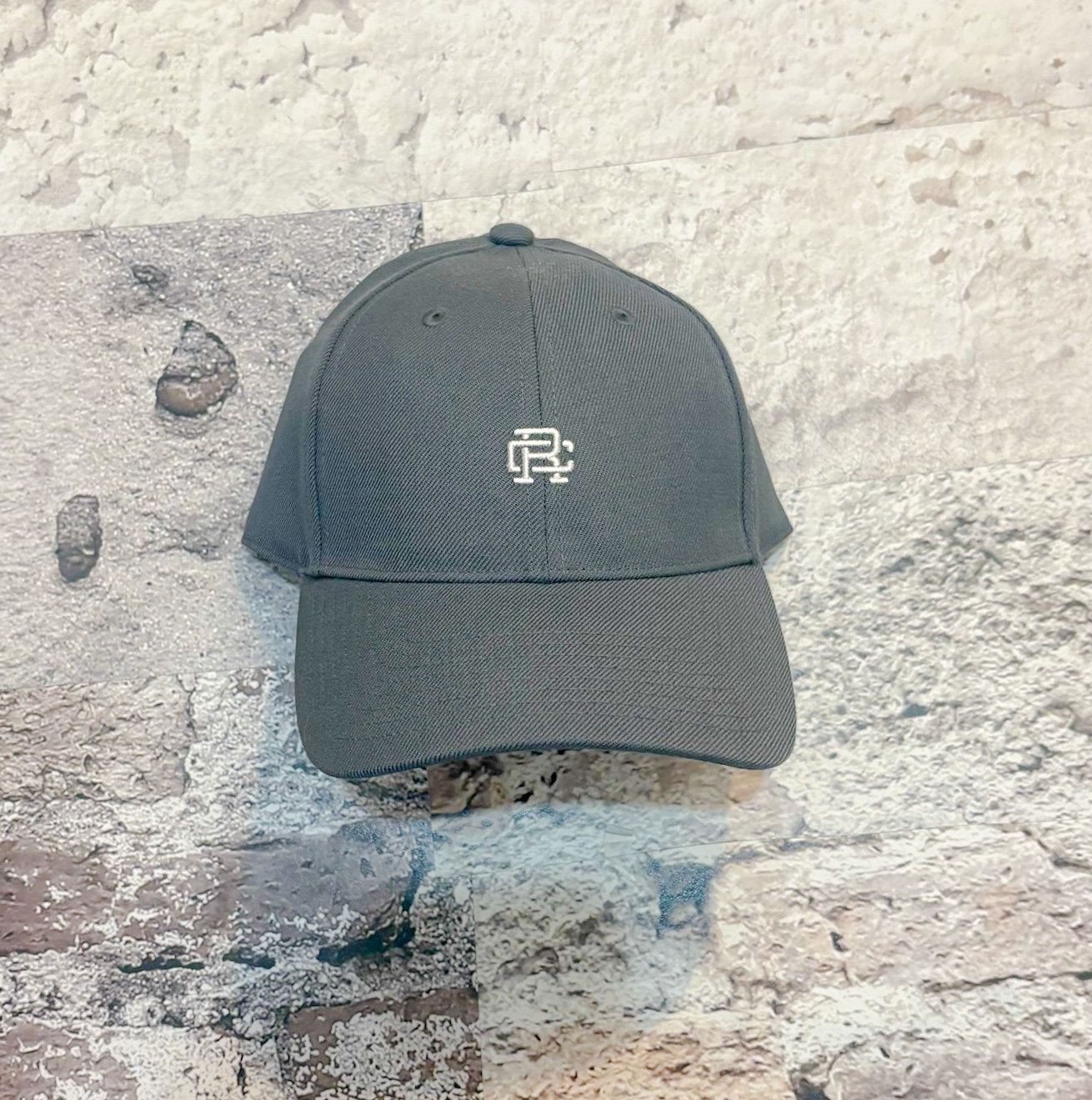 Reigning Champ Monogram 6 - Panel Hat, Size: O/S, Color: Carbon