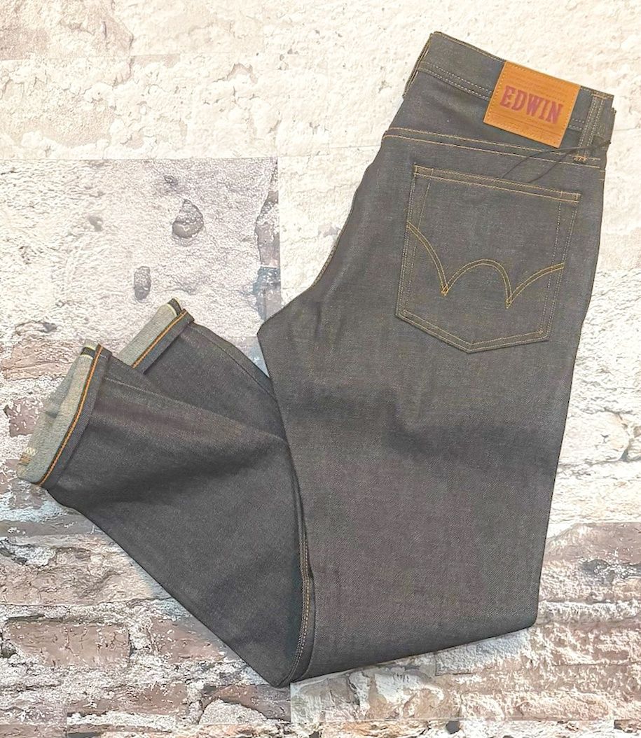 13.5 Regular Straight Selvage Denim, Color: Dry, Size: 30