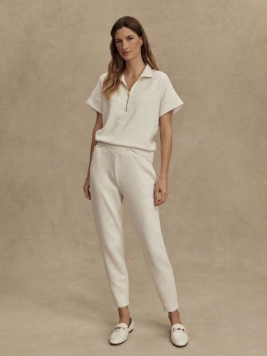the slim pant 27.5, Size: M, Colour: ivory marl, Season: 2431
