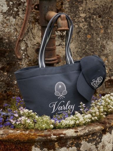 robinson canvas club tote bag, Size: OS, Colour: blue nights / white, Season: 2513