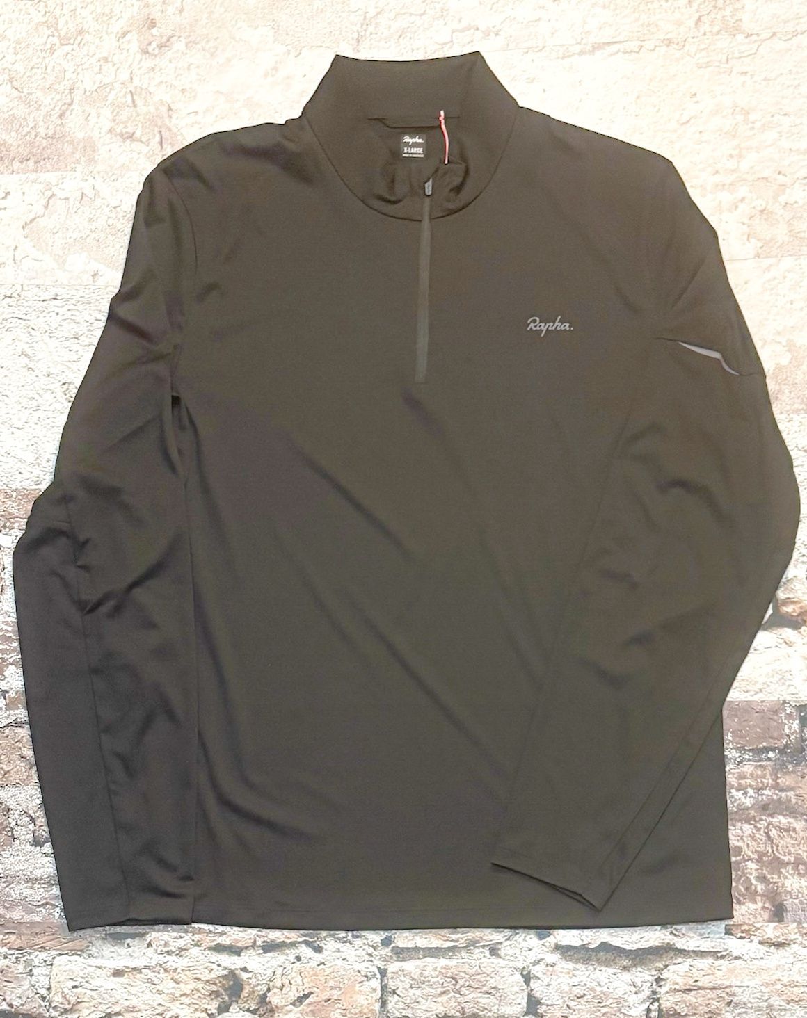 Men&#39;s Active Half Zip, Color: Black/Grey, Size: Medium
