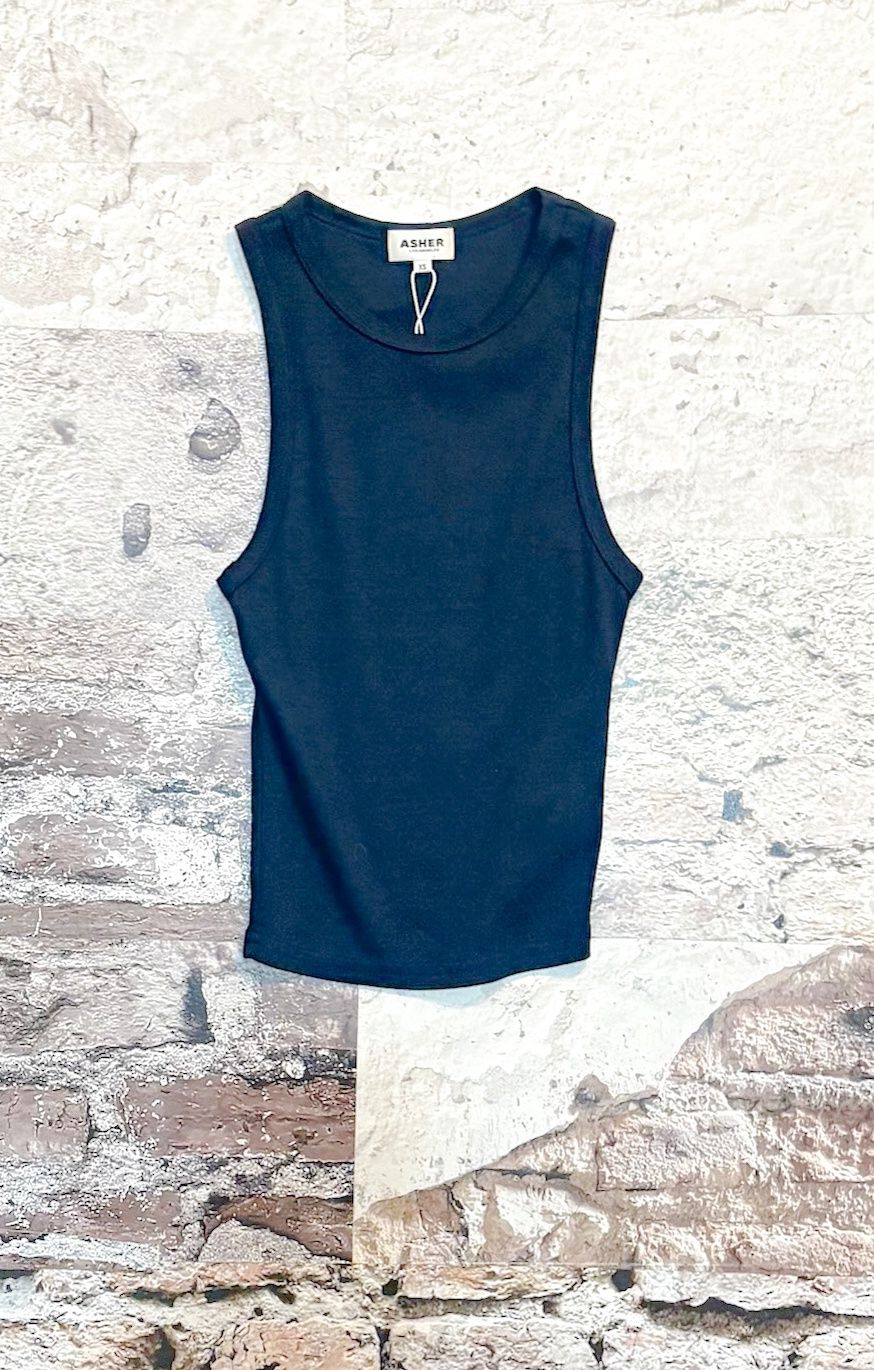 Ruby Muscle Tee, Color: Dark Navy, Size: XS
