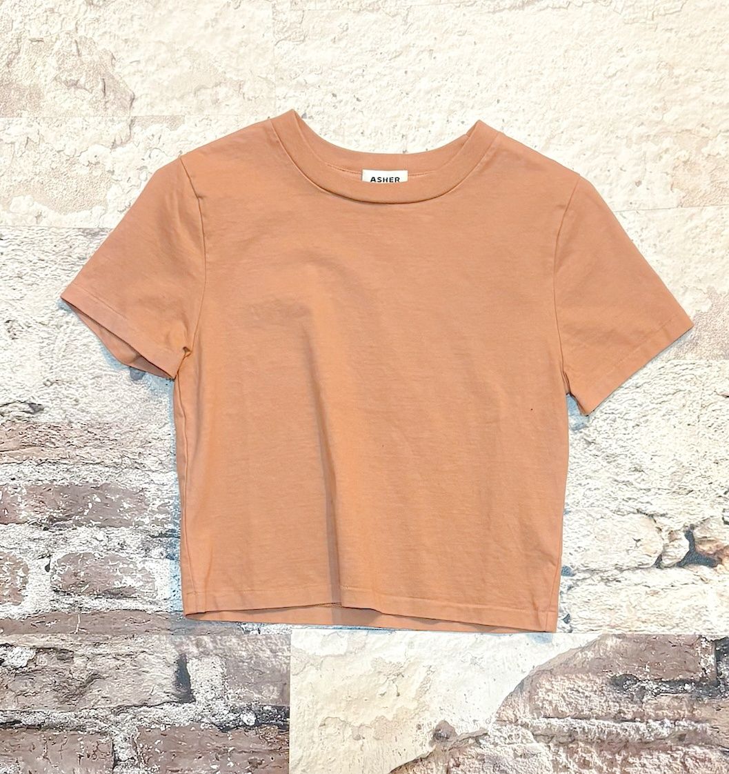 Leah Tee, Color: Clay, Size: XS