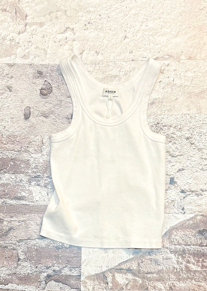Sara Tank, Color: White, Size: XS