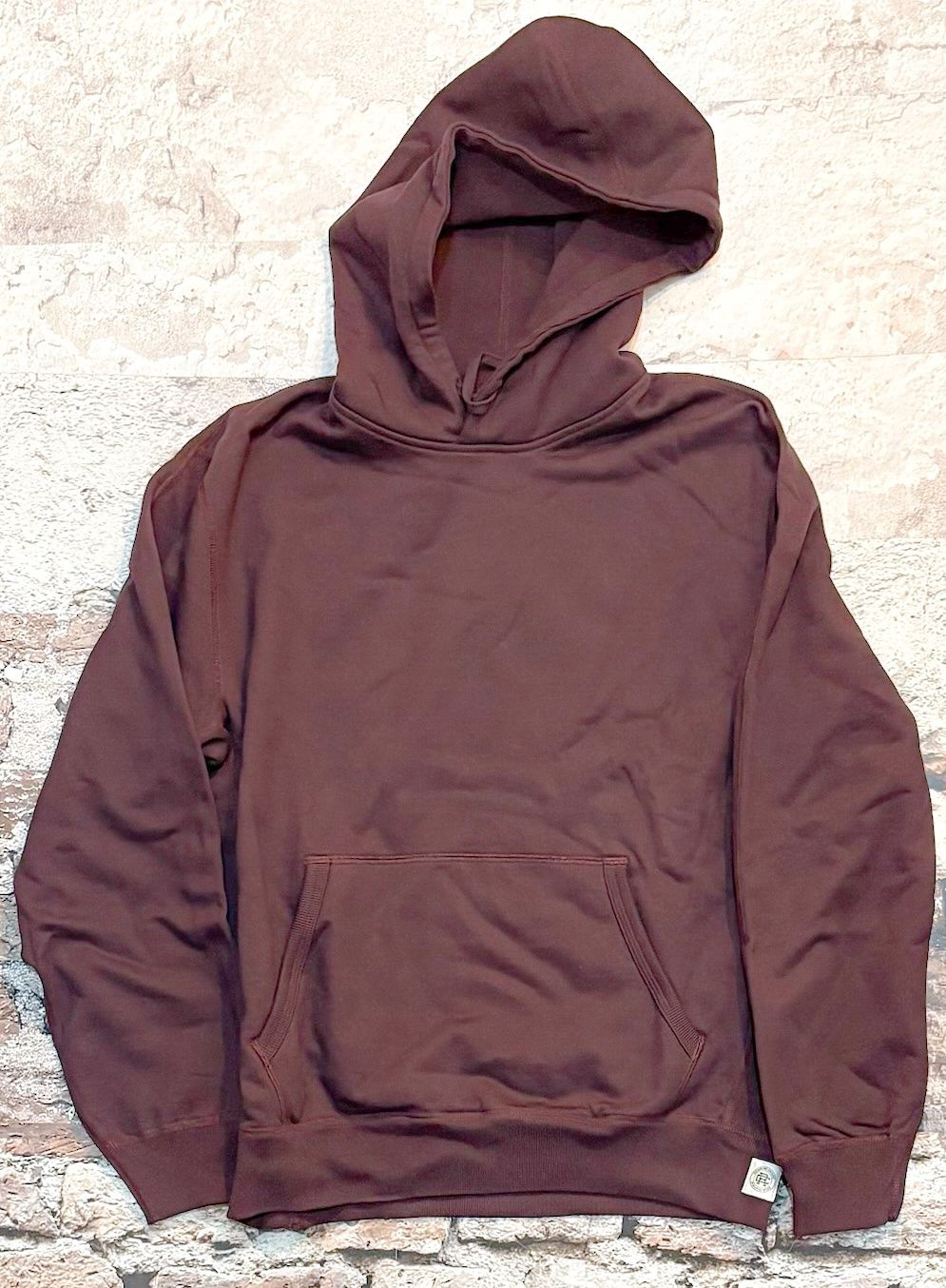 Midweight Terry Classic Hoodie, Color: Oxblood, Size: M
