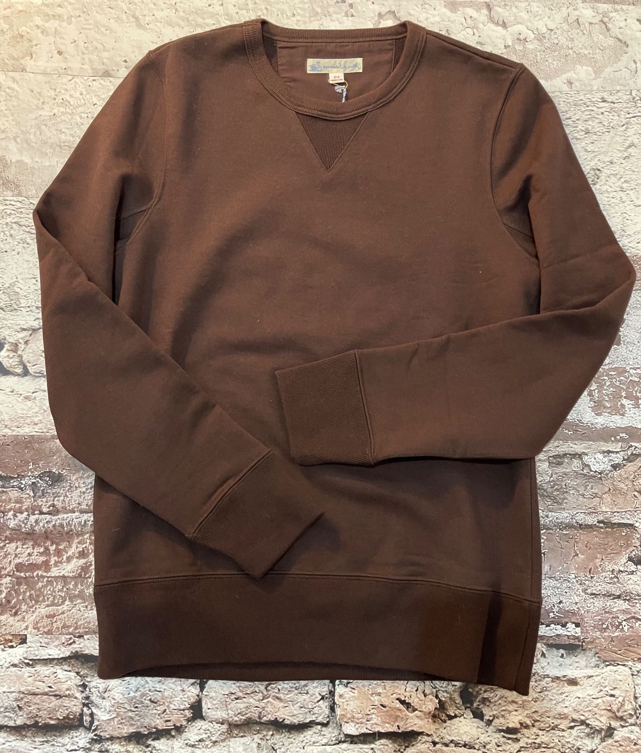 3S48 Heavy Weight 12.4 oz Classic Fit Sweatshirt, Color: Coffee, Size: S