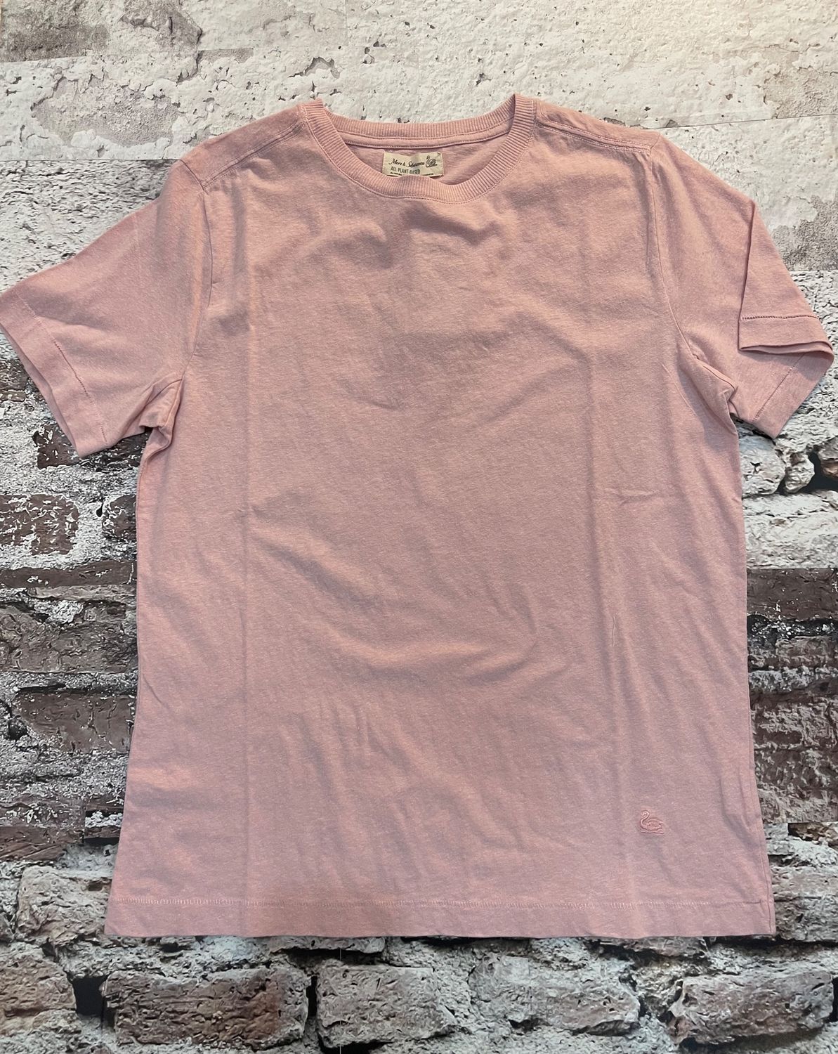 Cotton - Hemp 4.6oz Relaxed Fit Tee, Color: Faded Peach, Size: S