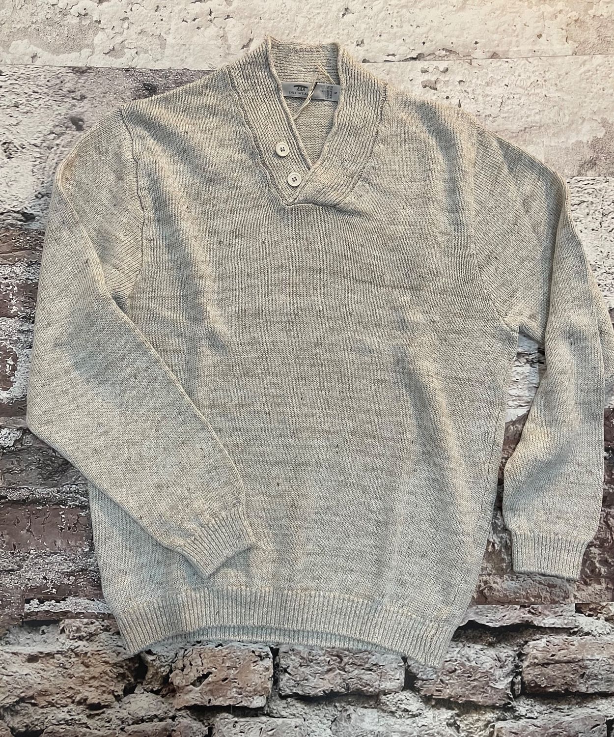 Inis Meain Hurler V-Neck, Color: Silver, Size: S