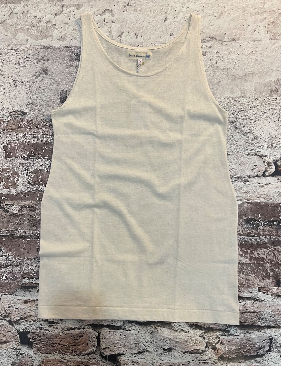 Loopwheeled 4.6oz Classic Fit  Tank, Color: Nature, Size: S