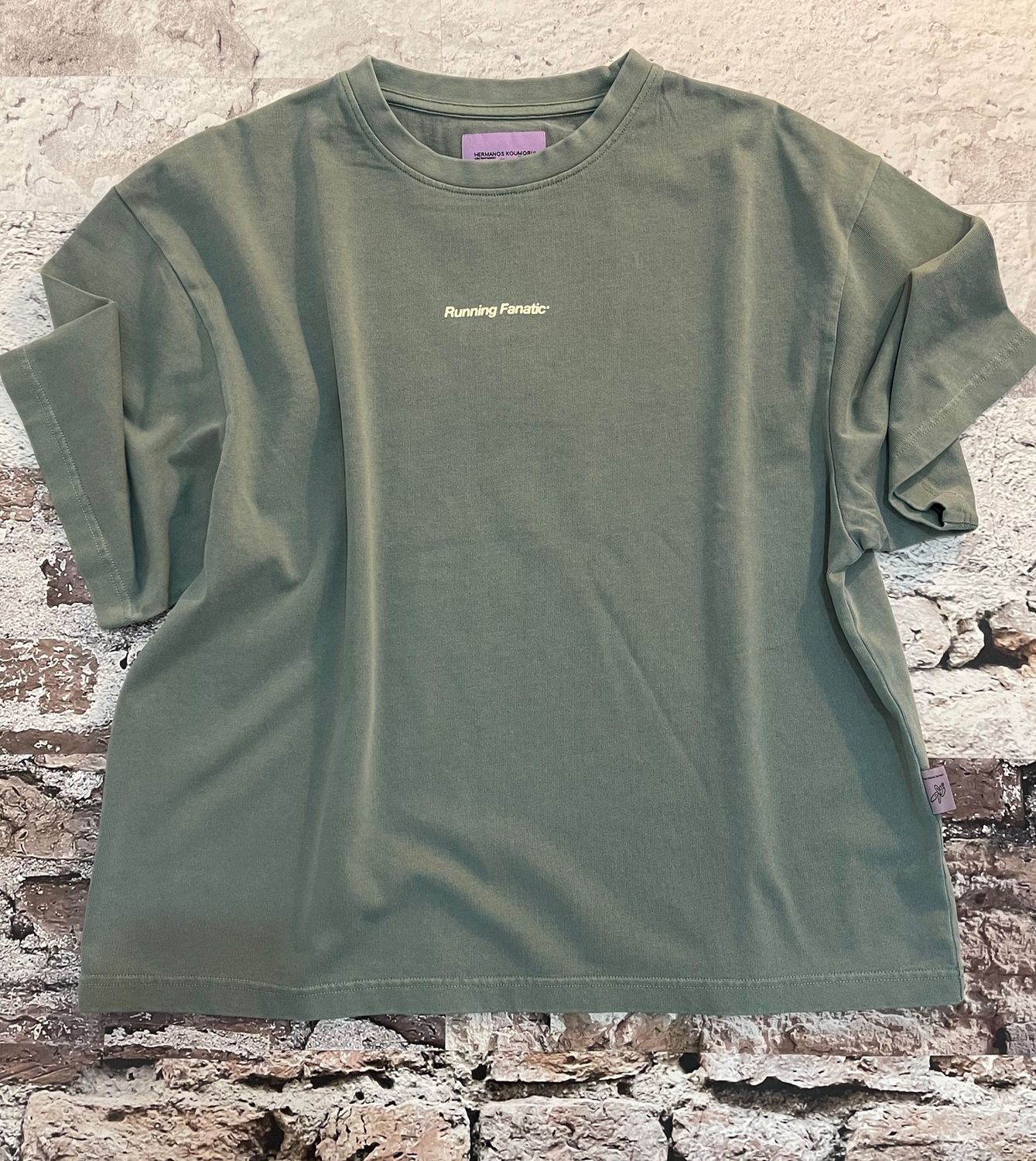Running Fanatic Boulder Tee, Size: S, Color: Green