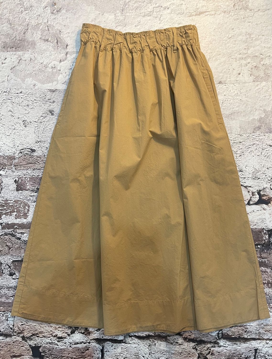 Organic Cotton Relaxed Fit Poplin Skirt