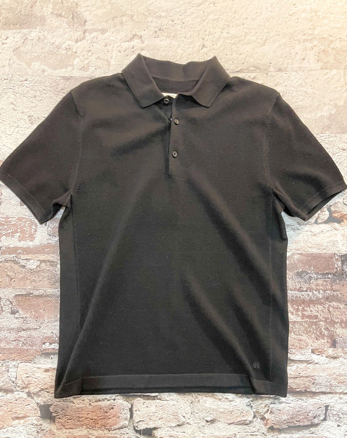 Supima Knit Polo, Color: Black, Size: S