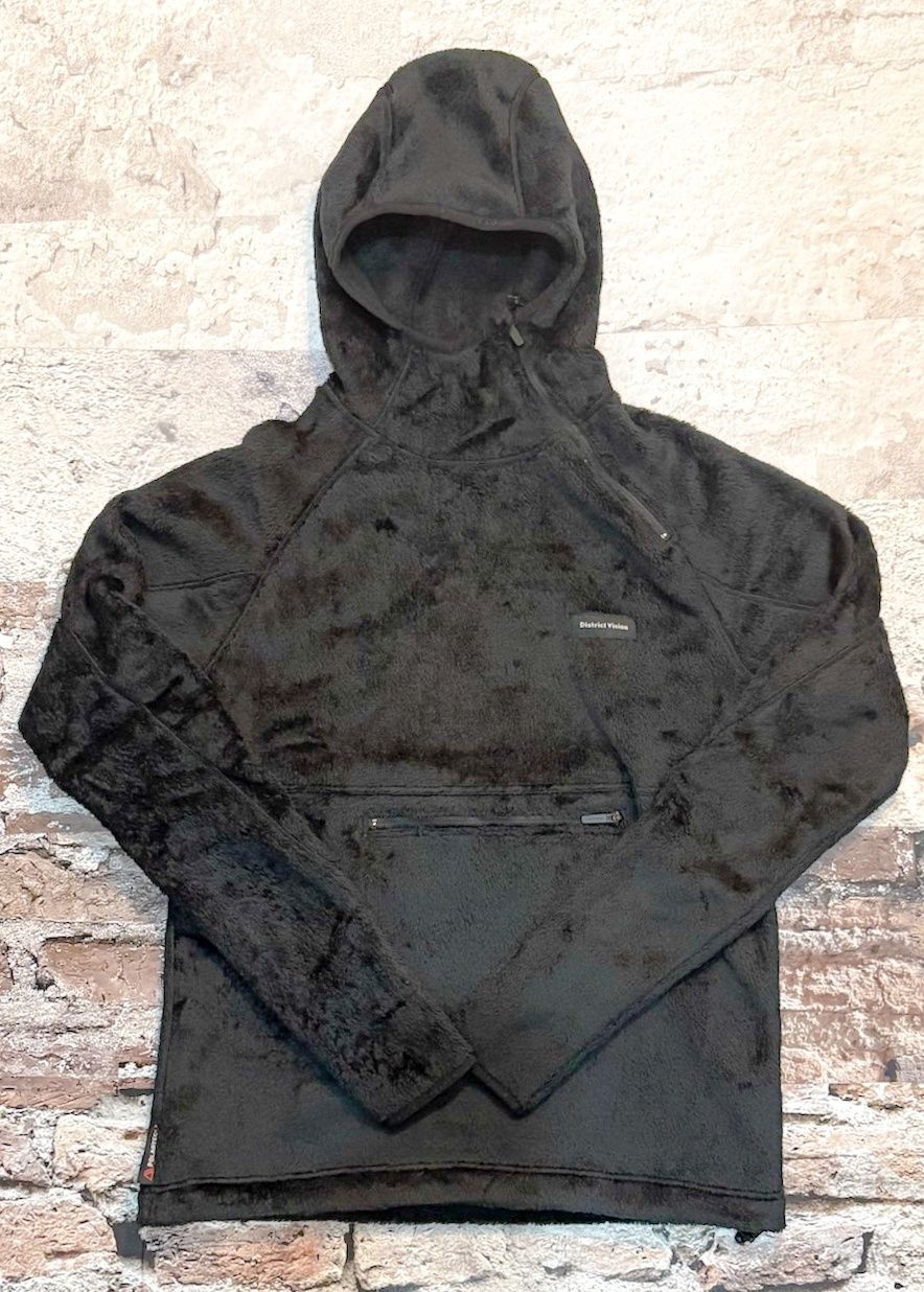 Polartec Hooded Running Midlayer, Color: Black, Size: S