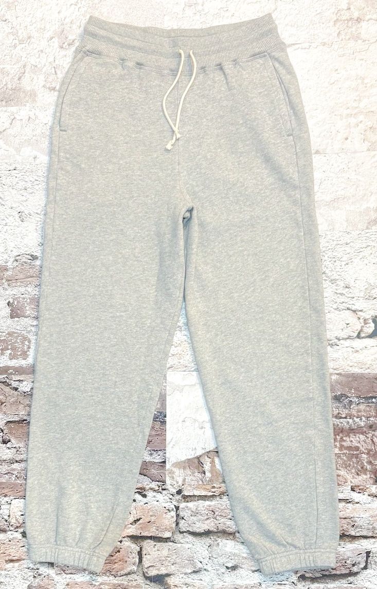WSP Organic 9.4 oz Relaxed Fit Sweatpants, Color: Grey Melange, Size: XS