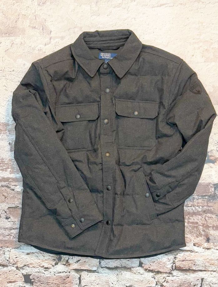 Beckett Quilted Shirt Jacket, Color: Navy, Size: M