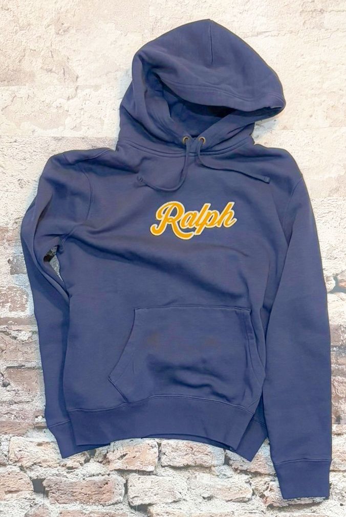 Vintage Fleece Hoodie, Color: Dark Cobalt, Size: M