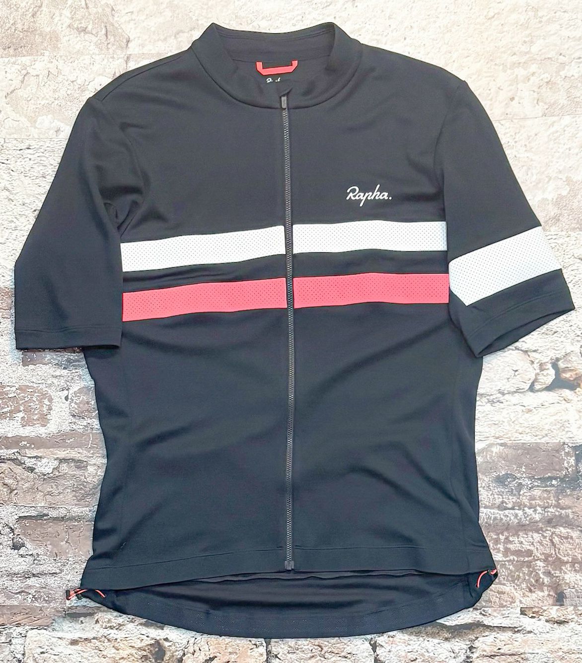 Men&#39;s Brevet Jersey, Color: Dark Navy/High Vis Pink/White, Size: Medium