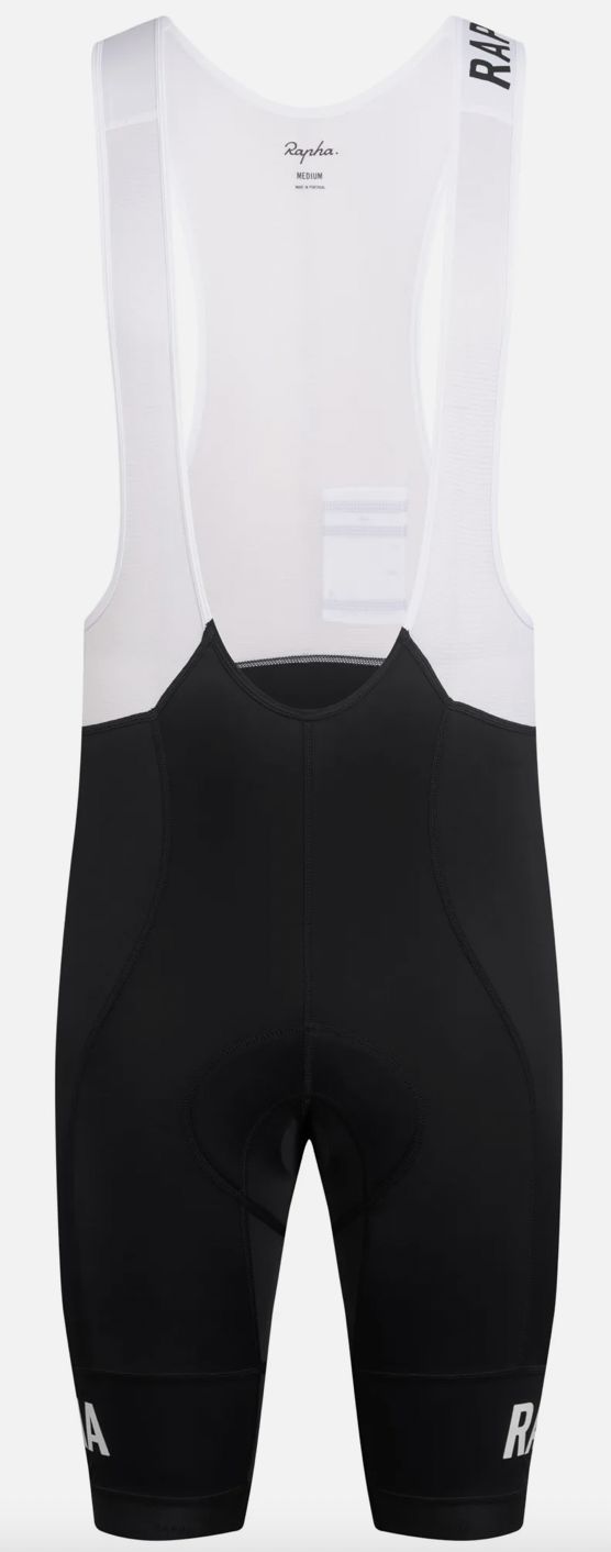 Men&#39;s Pro Team Bib Shorts - Regular, Color: Black/White, Size: Small