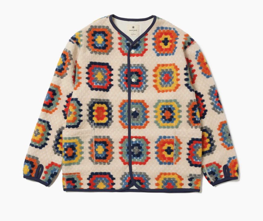 Wool Jacquard Cardigan