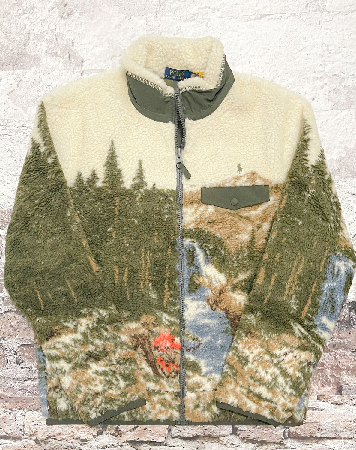 Pile Fleece Graphic Jacket