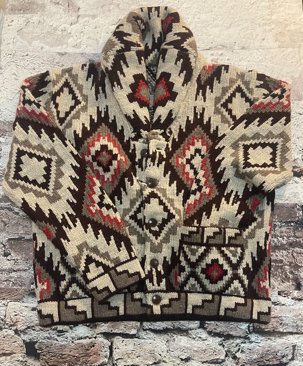 Walter Handknit Navajo Cardigan