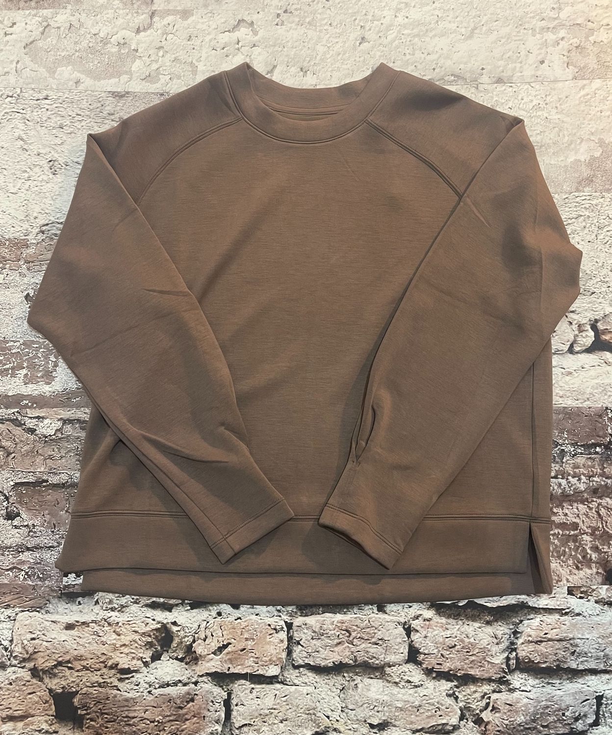 Nicole Boyfriend Sweat, Color: Deep Taupe Marl, Size: Extra Small