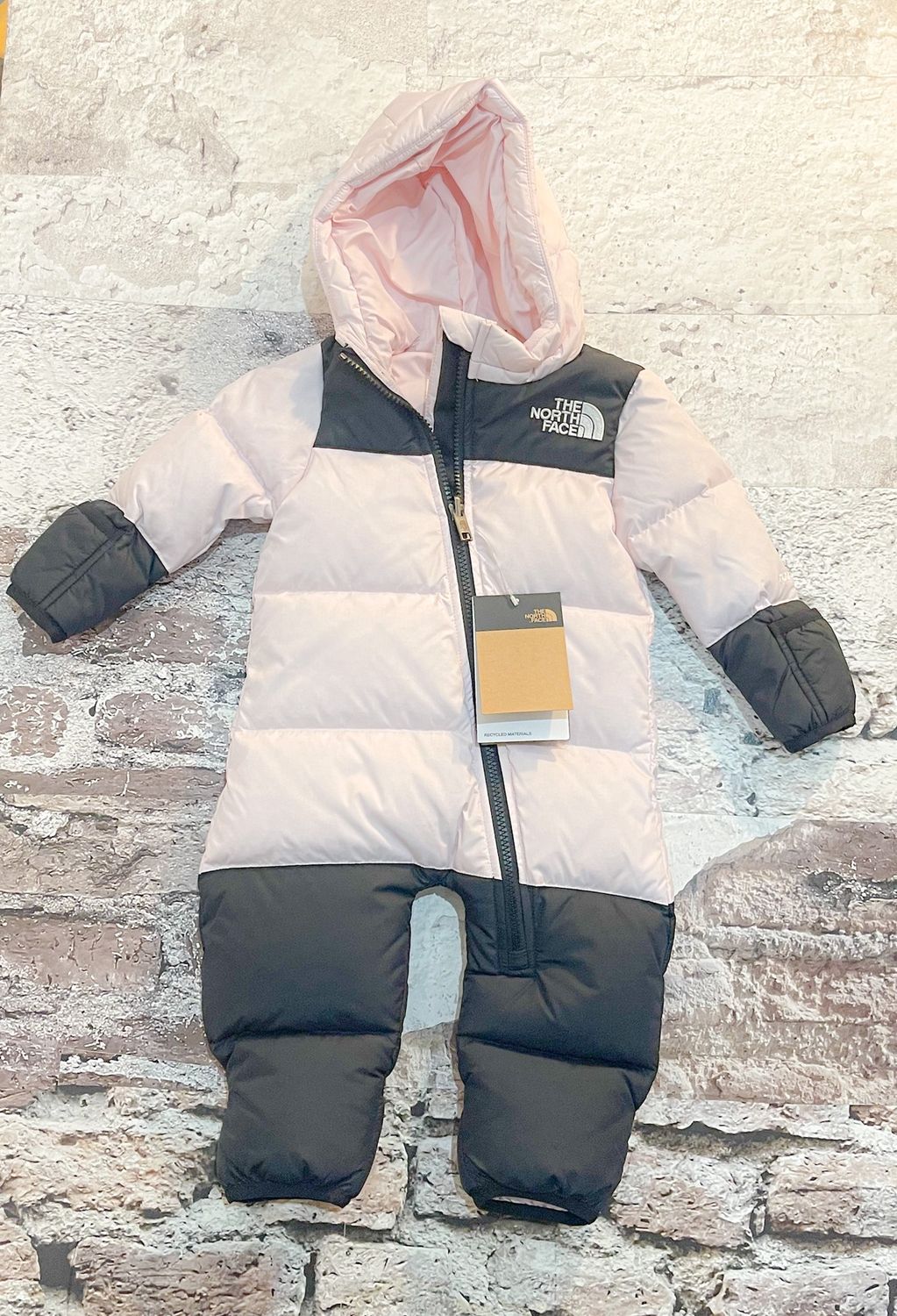Baby Nuptse, Color: Pink, Size: 6MO