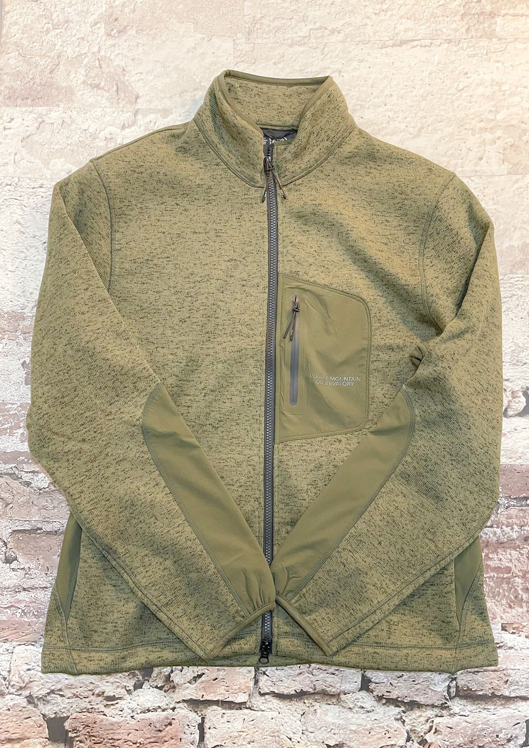 Solo Fleck Fleece, Color: Dark Olive, Size: S
