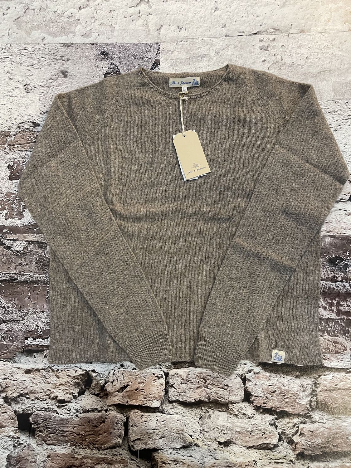 Lightweight Merino Wool-Cashmere-Silk Raglan Sweater