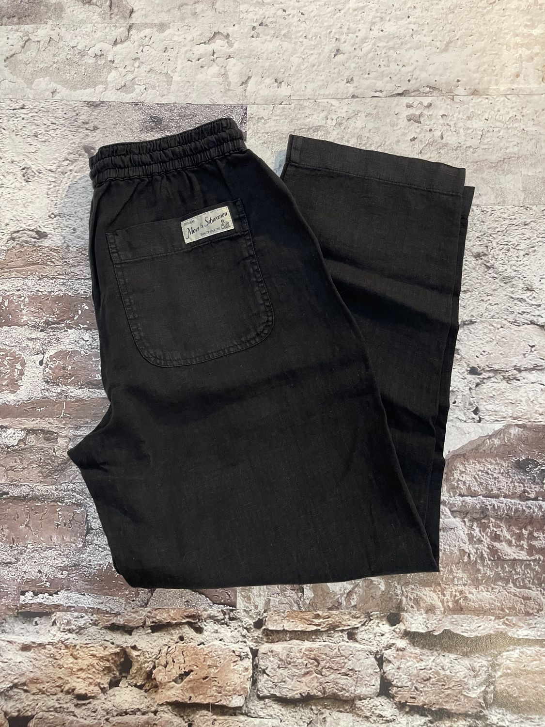 Workers Linen Drawstring Pants