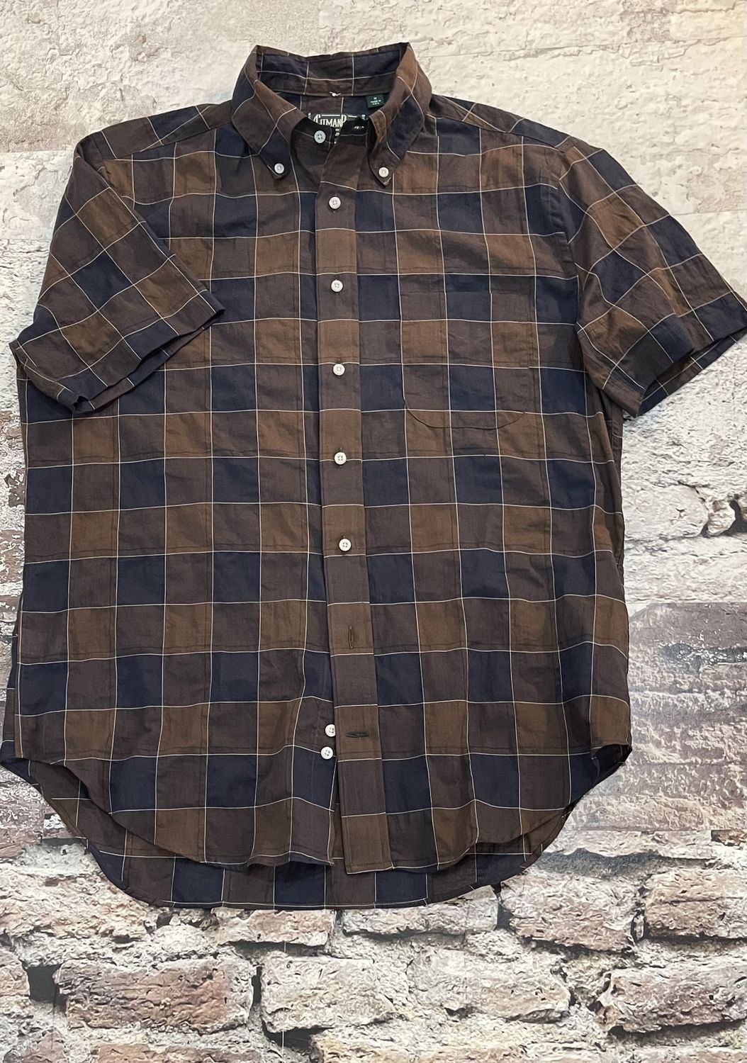 Brown Checked Organic Cotton Shirt