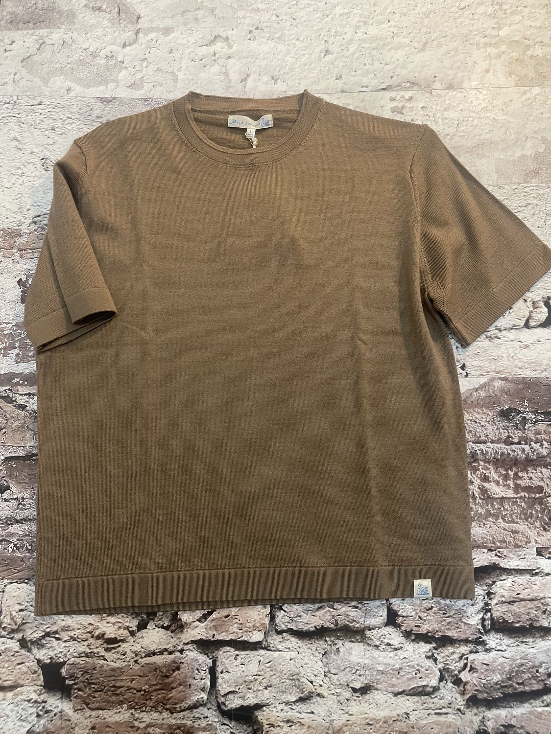 Refined Knitted Merino Wool T-Shirt