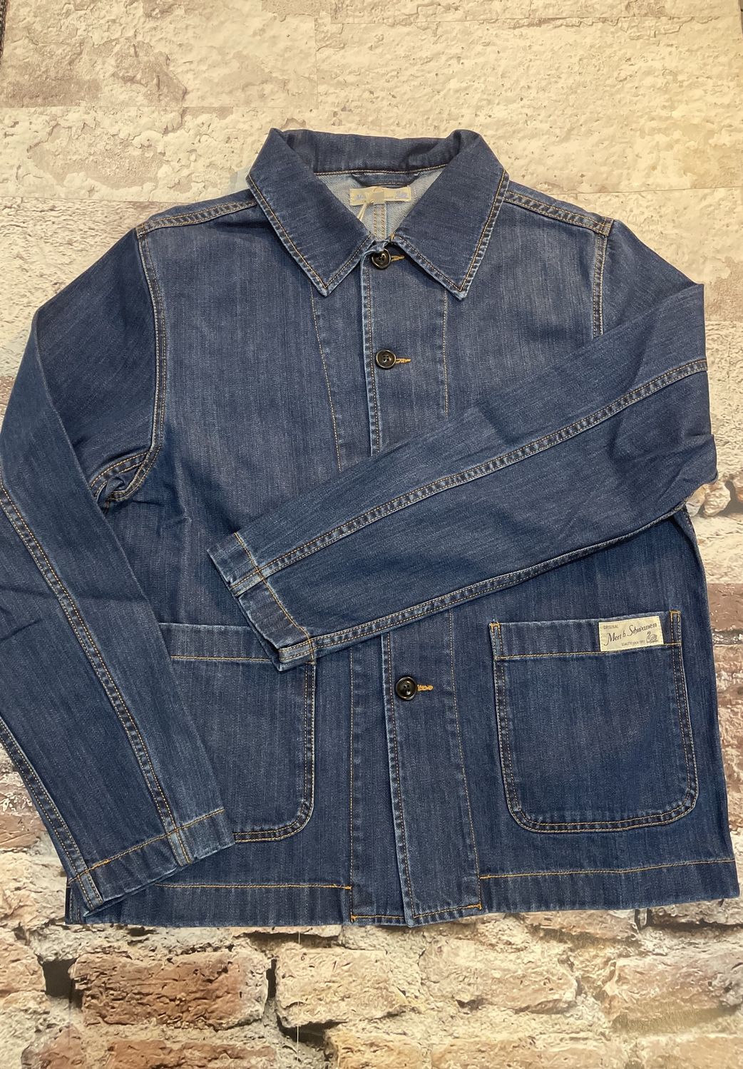 Cropped Workers Denim Jacket