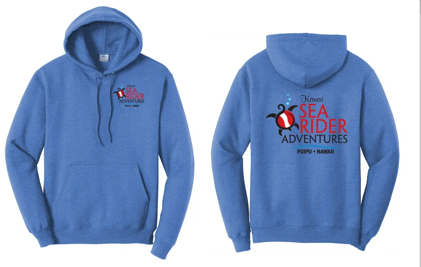 KSR Core Fleece Hoodie, Color: Heathered Blue, Size: XS