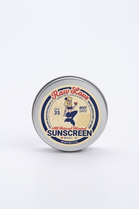Raw Love Sunscreen - 4oz Tin