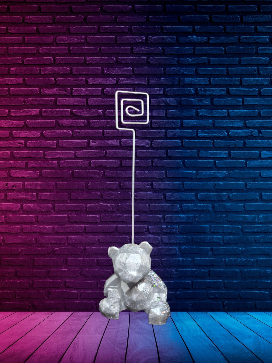 Porte photo ourson 3D
