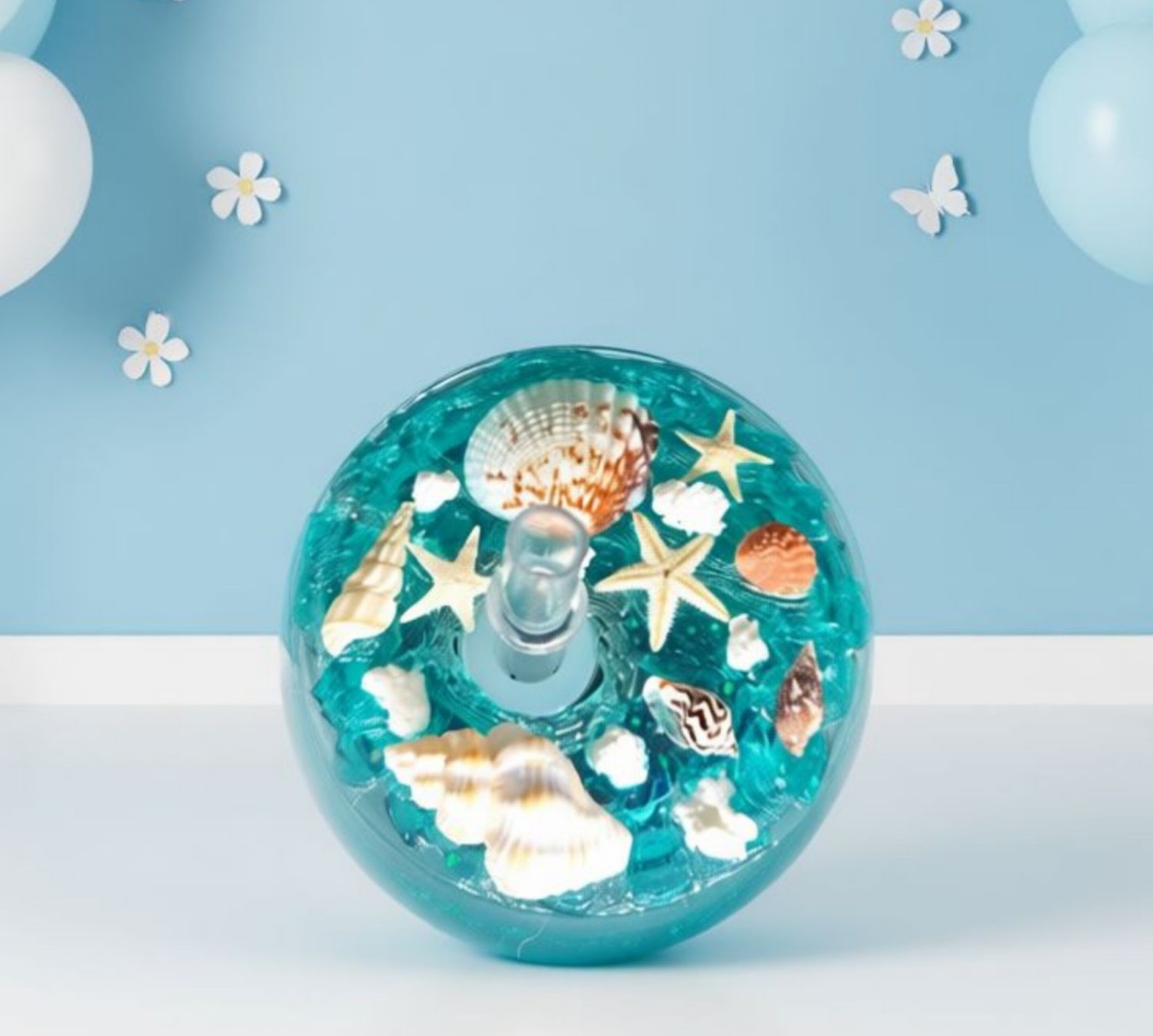 Gobelet tortue effet plage