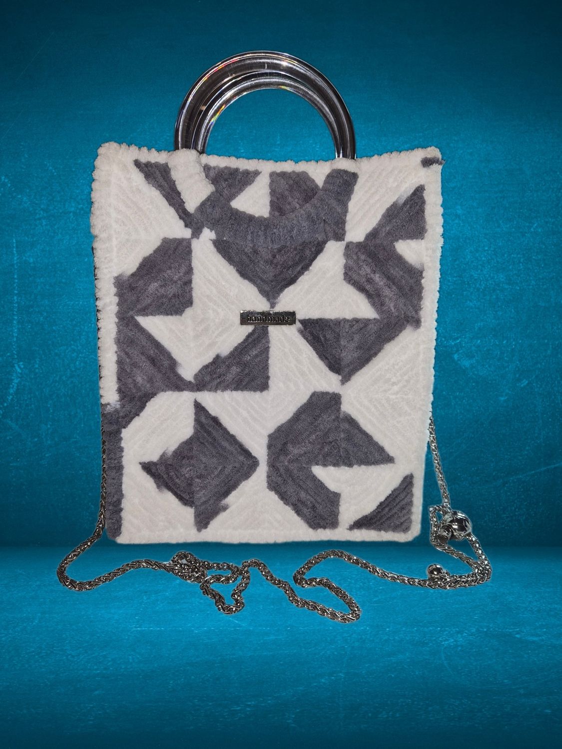 Sac blanc et gris