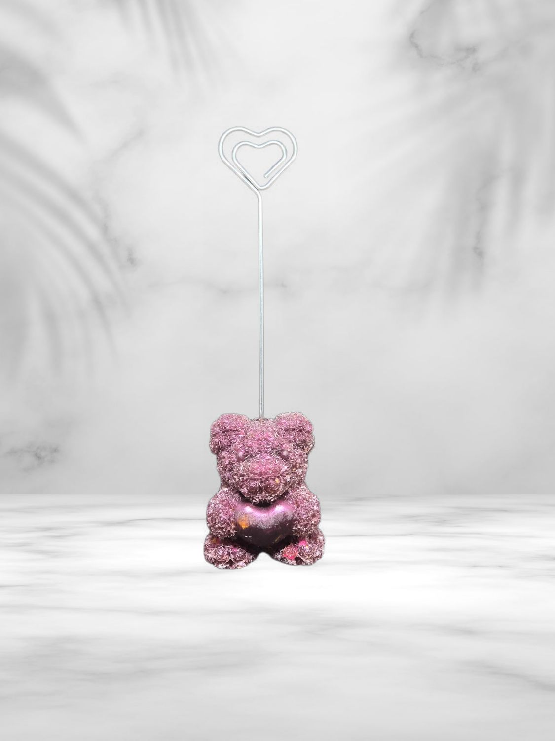 Porte photo ourson coeur