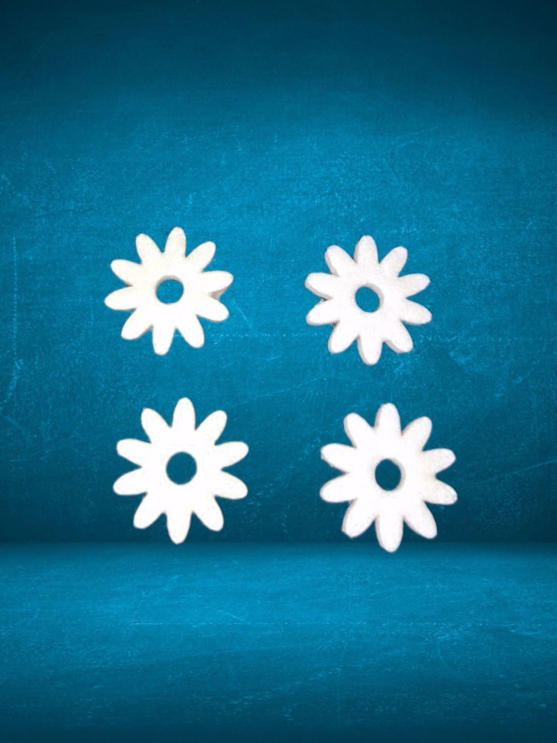 Fleurs blanc nacré 
