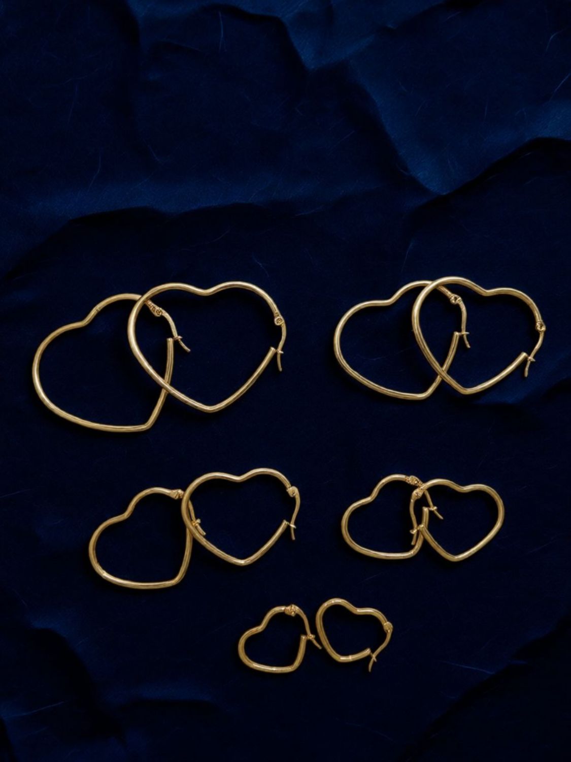 Créoles coeur dorées 