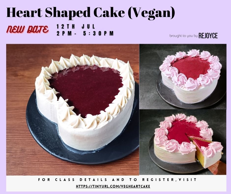 NEW DATE: Heart Shaped Cake (Vegan)
