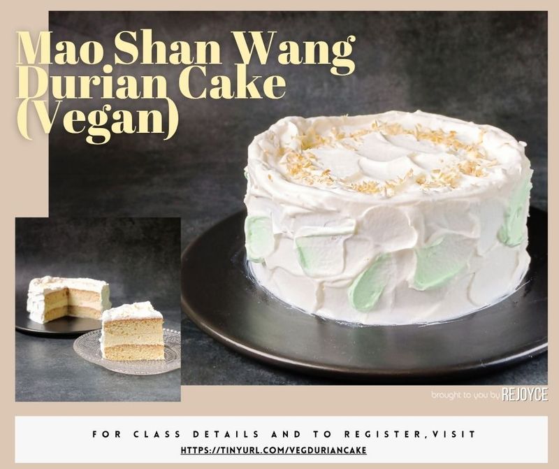 Mao Shan Wang Durian Cake (Vegan)