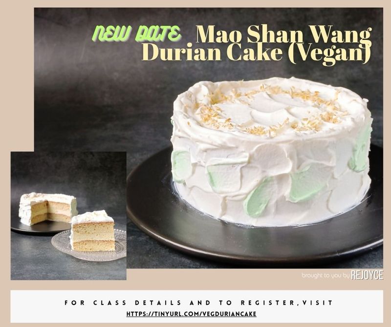 Mao Shan Wang Durian Cake (Vegan)
