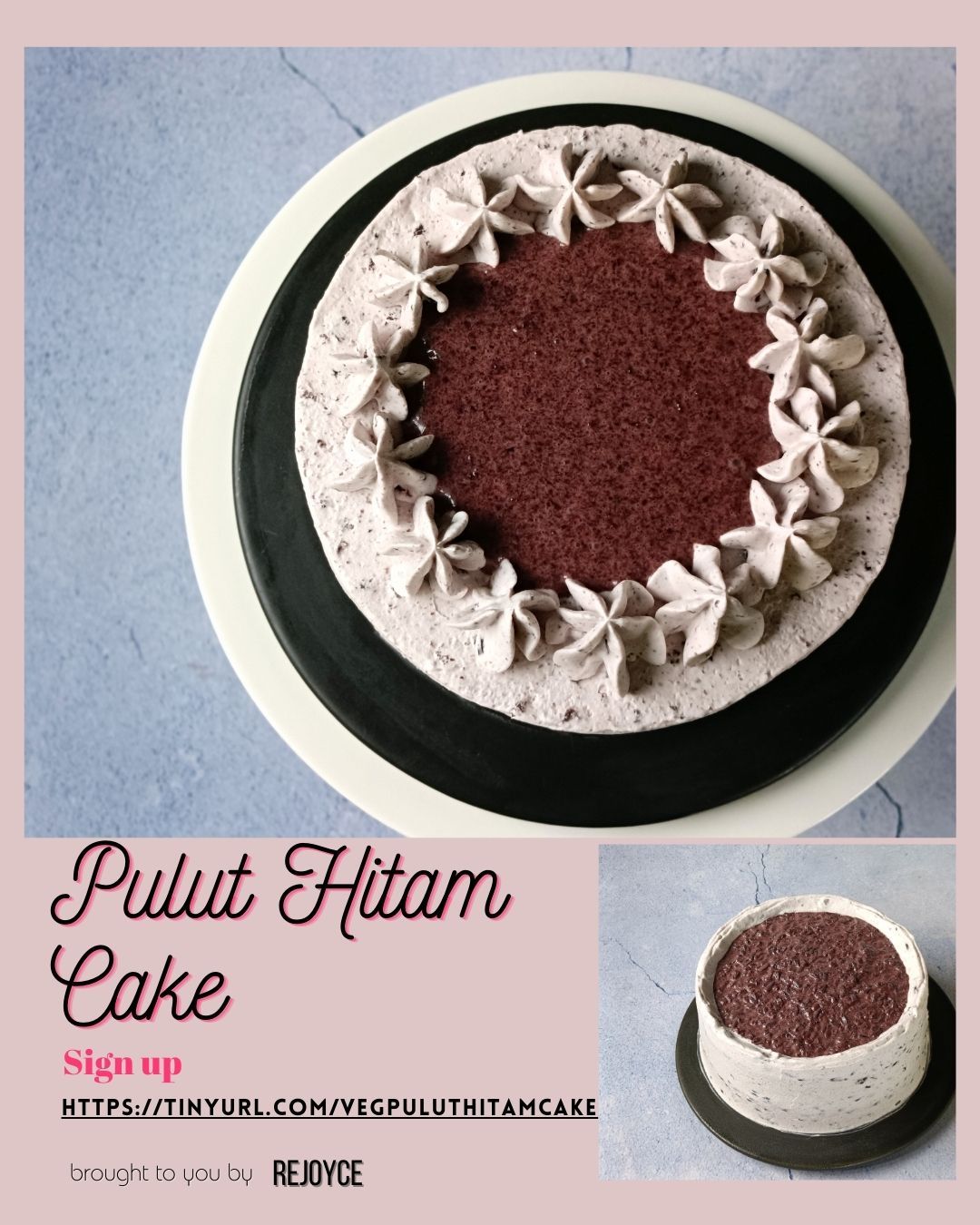 Pulut Hitam Cake (Vegan)