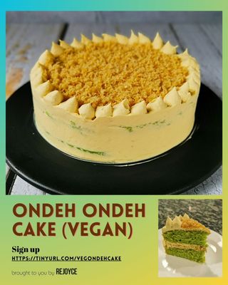 Ondeh Ondeh Cake (Vegan)