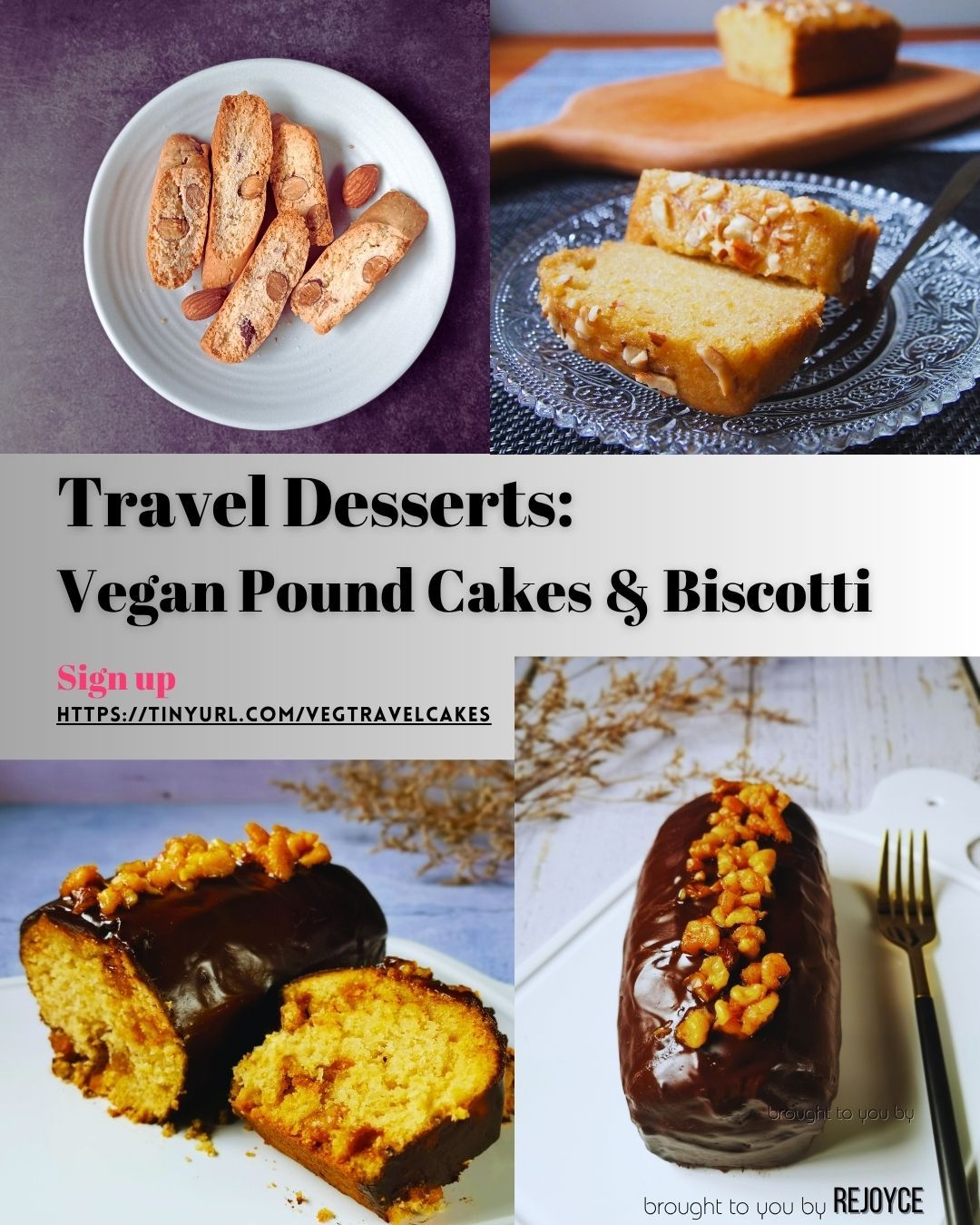 Travel Desserts: Vegan Pound Cakes &amp; Biscotti