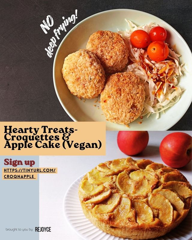 Vegan Comfort Bakes: Croquettes and Apple Cake