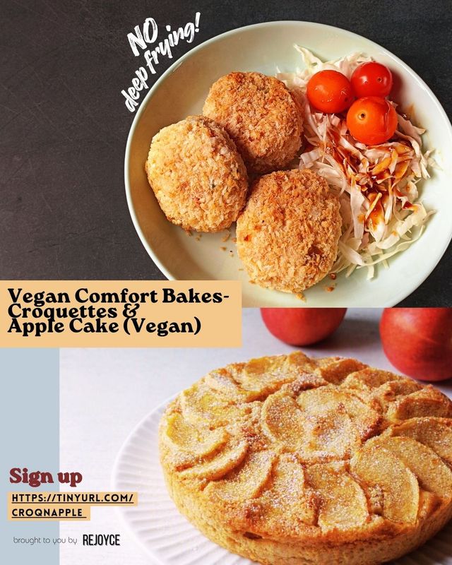 Vegan Comfort Bakes: Croquettes and Apple Cake
